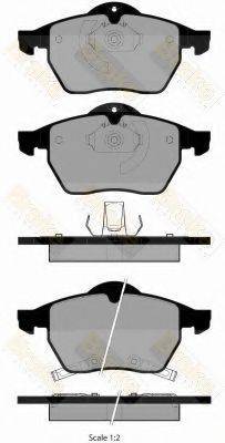 BRAKE ENGINEERING PA1848 Комплект гальмівних колодок, дискове гальмо