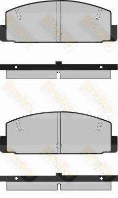 BRAKE ENGINEERING PA367 Комплект гальмівних колодок, дискове гальмо