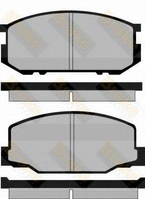 BRAKE ENGINEERING PA407 Комплект гальмівних колодок, дискове гальмо