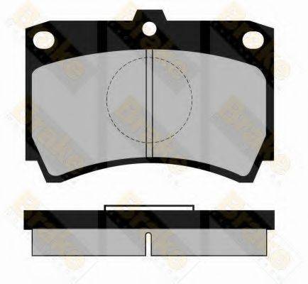 BRAKE ENGINEERING PA469 Комплект гальмівних колодок, дискове гальмо