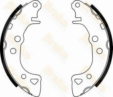 BRAKE ENGINEERING SH1271 Комплект гальмівних колодок