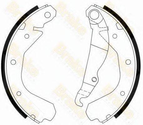 BRAKE ENGINEERING SH2212 Комплект гальмівних колодок