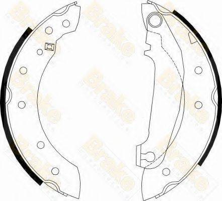 BRAKE ENGINEERING SH2233 Комплект гальмівних колодок