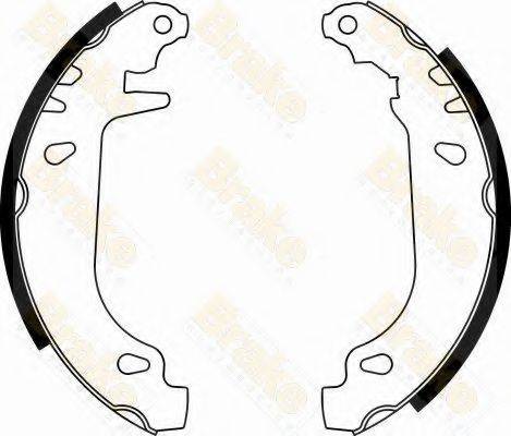 BRAKE ENGINEERING SH2302 Комплект гальмівних колодок