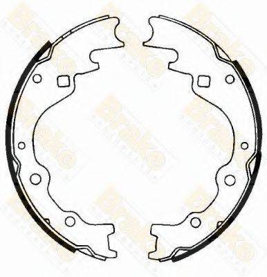 BRAKE ENGINEERING SH2322 Комплект гальмівних колодок