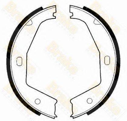 BRAKE ENGINEERING SH2413 Комплект гальмівних колодок, стоянкова гальмівна система