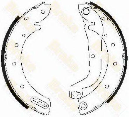 BRAKE ENGINEERING SH2472 Комплект гальмівних колодок