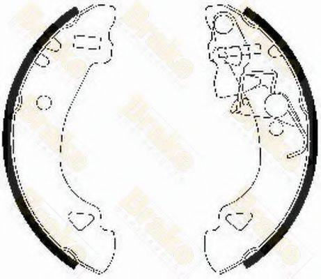 BRAKE ENGINEERING SH2482 Комплект гальмівних колодок