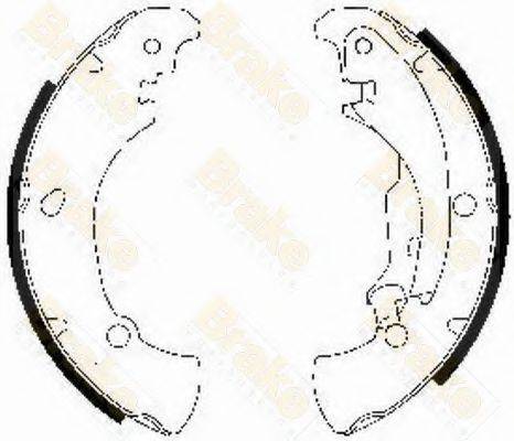 BRAKE ENGINEERING SH2505 Комплект гальмівних колодок