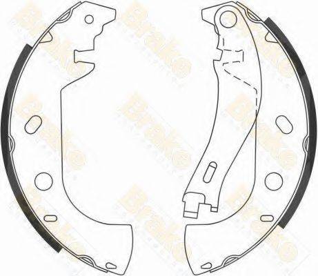 BRAKE ENGINEERING SH2535 Комплект гальмівних колодок