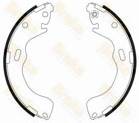 BRAKE ENGINEERING SH2551 Комплект гальмівних колодок