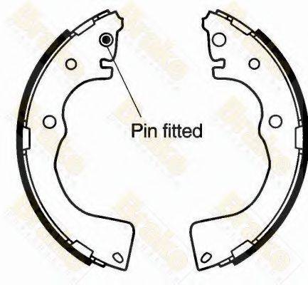 BRAKE ENGINEERING SH2563 Комплект гальмівних колодок