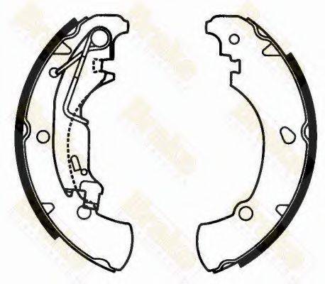 BRAKE ENGINEERING SH2597 Комплект гальмівних колодок