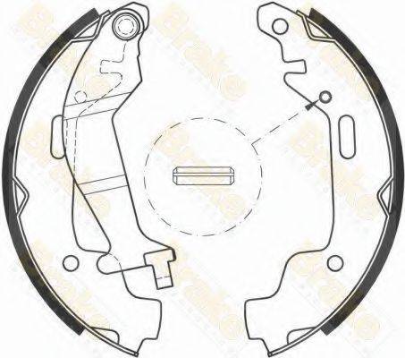 BRAKE ENGINEERING SH2599 Комплект гальмівних колодок