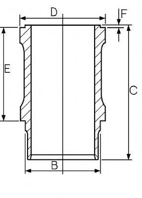 GOETZE ENGINE 1461125000 Гільза циліндра