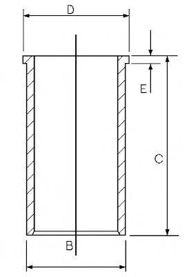 GOETZE ENGINE 1402090000 Гільза циліндра