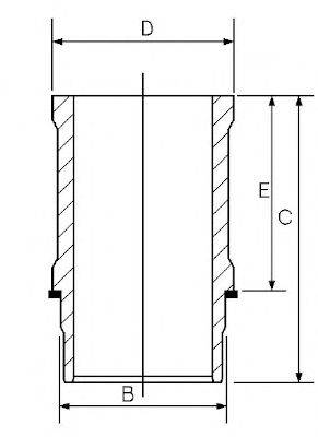 GOETZE ENGINE 1460667000 Гільза циліндра