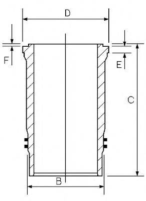 GOETZE ENGINE 1448046000 Гільза циліндра