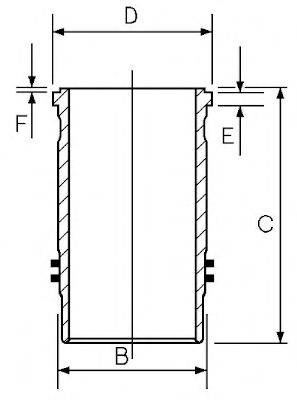 GOETZE ENGINE 1445079000 Гільза циліндра