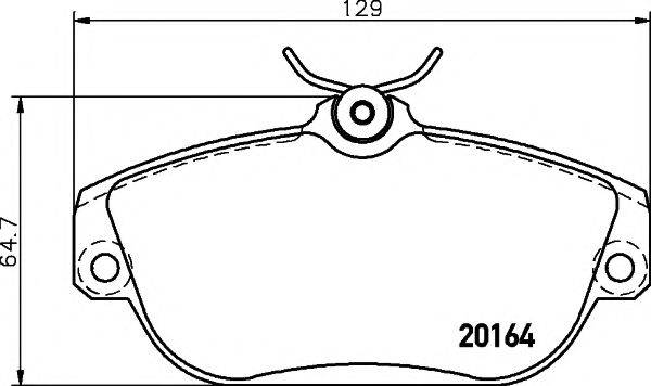 TEXTAR 2016402 Комплект гальмівних колодок, дискове гальмо