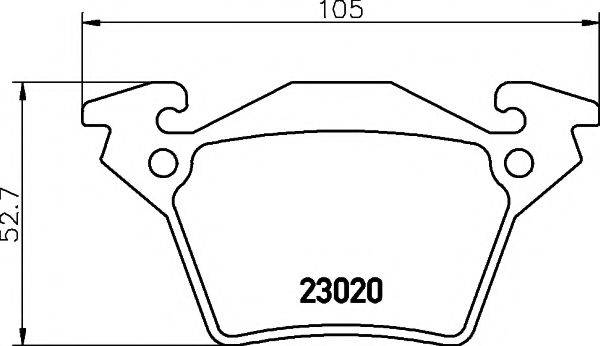 TEXTAR 2302001 Комплект гальмівних колодок, дискове гальмо