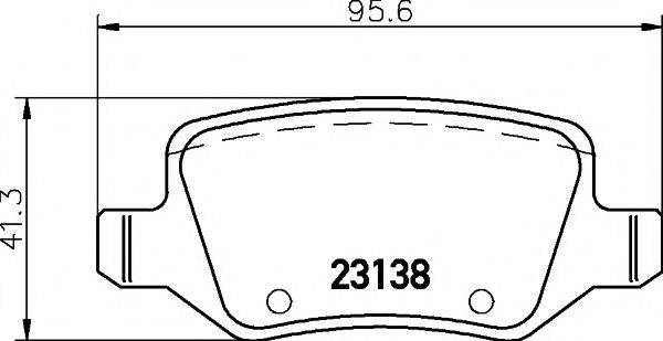 TEXTAR 2313803 Комплект гальмівних колодок, дискове гальмо