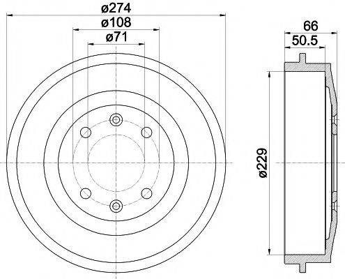 TEXTAR 94010300 Гальмівний барабан