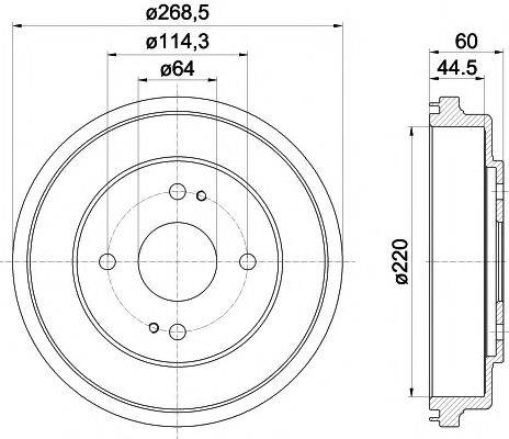 TEXTAR 94015400 Гальмівний барабан