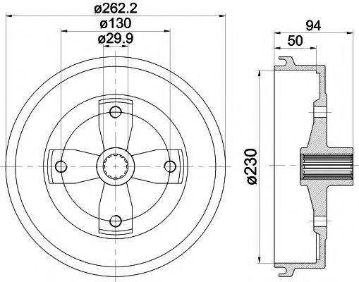 TEXTAR 94004700 Гальмівний барабан