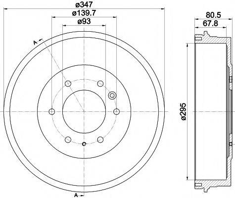 TEXTAR 94035400 Гальмівний барабан