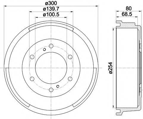 TEXTAR 94034700 Гальмівний барабан