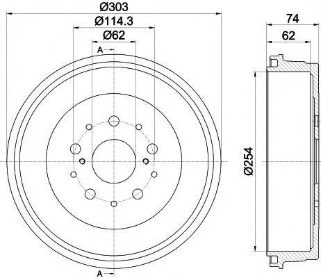 TEXTAR 94038600 Гальмівний барабан