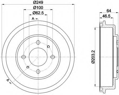 TEXTAR 94040700 Гальмівний барабан