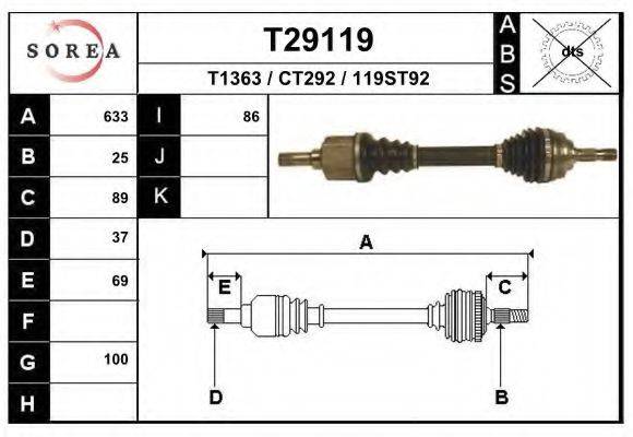 EAI T29119 Приводний вал