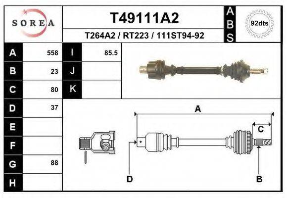 EAI T49111A2 Приводний вал