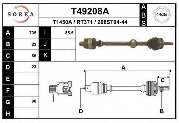 EAI T49208A Приводний вал