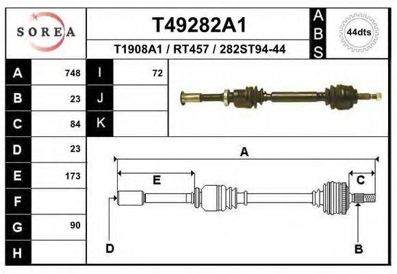 EAI T49282A1 Приводний вал