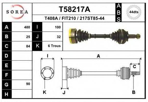 EAI T58217A Приводний вал