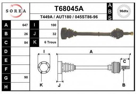 EAI T68045A Приводний вал