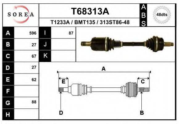 EAI T68313A Приводний вал