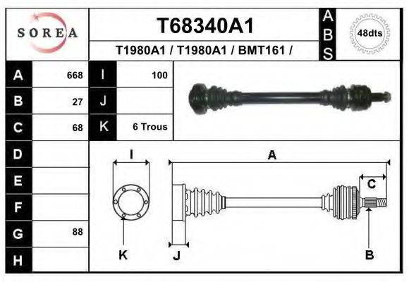 EAI T68340A1 Приводний вал