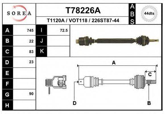 EAI T78226A Приводний вал