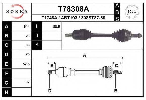 EAI T78308A Приводний вал