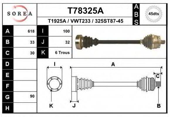 EAI T78325A Приводний вал