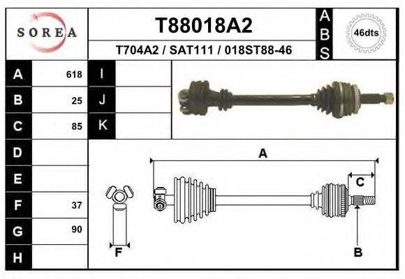 EAI T88018A2 Приводний вал