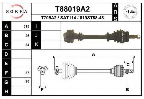 EAI T88019A2 Приводний вал