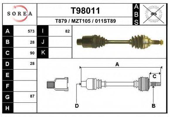 EAI T98011 Приводний вал