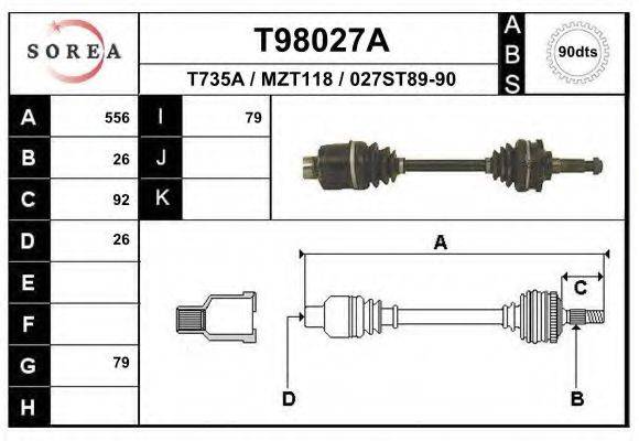 EAI T98027A Приводний вал