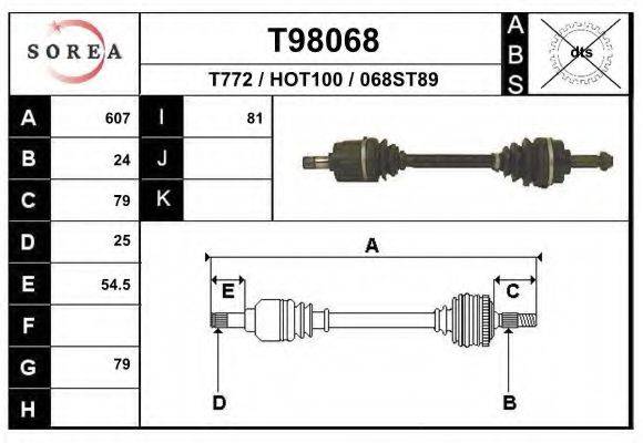 EAI T98068 Приводний вал