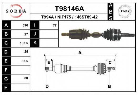 EAI T98146A Приводний вал